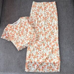 Bailey Rose Floral Top and Skirt Set